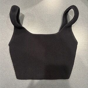 Aritzia Babaton black sculpt Tank Top